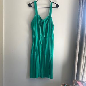 Tank style dress with stitched pockets